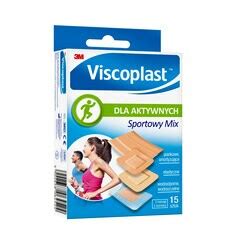 Viscoplast Sportowy Mix plastry dla aktywnych 3 rozmiary pudełko 15