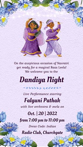 Navratri Invitation Happy Invites Video Ecard Maker