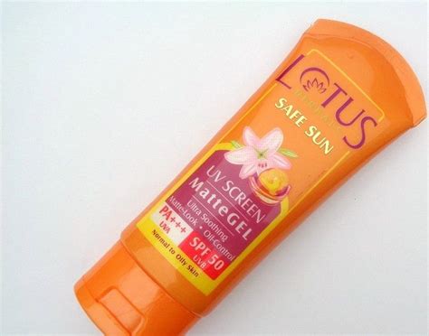 Lotus Herbals Safe Sun Uv Screen Matte Gel Spf 50 Review