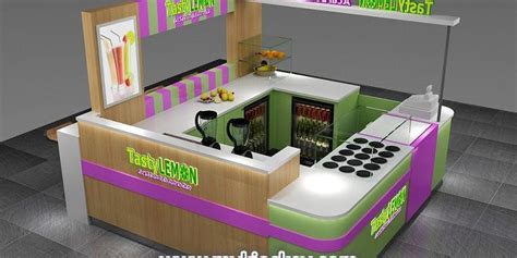 X Fresh Juice Bar Kiosk With Bar Counter For Sale