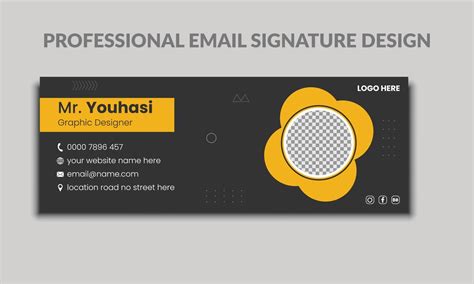 Business Email Signature Design 13144460 Vector Art at Vecteezy