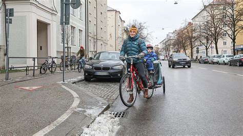 Runter vom Radweg Strafzettel wegen Blitz Eis in München