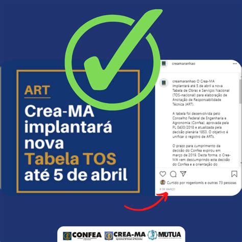 Feito Implantada Nova Tabela de Obras e Serviços do Crea MA CREA MA