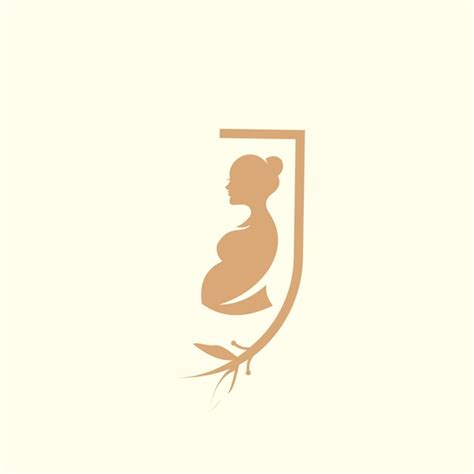 Premium Vector Beauty Lady Pregnant Logo Design Vector