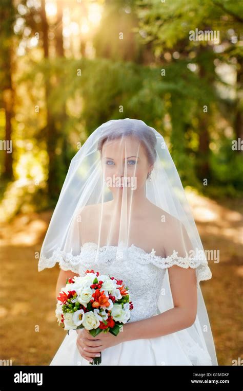 Portrait Of A Beautiful Blonde Stock Photo Alamy