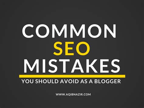 Common Seo Mistakes That Are Killing Your Blog