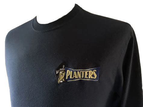 PLANTERS PEANUTS MR. PEANUT EMBROIDERED LOGO BLUE LON… - Gem