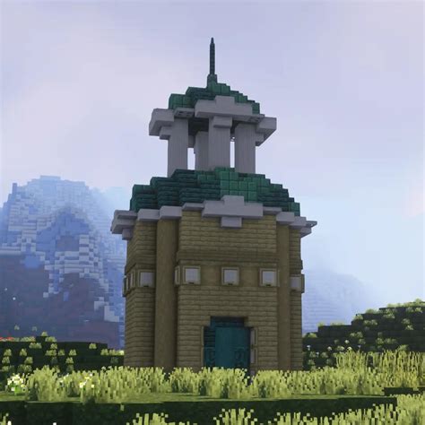 simple tower design! Thoughts? :) : r/Minecraftbuilds