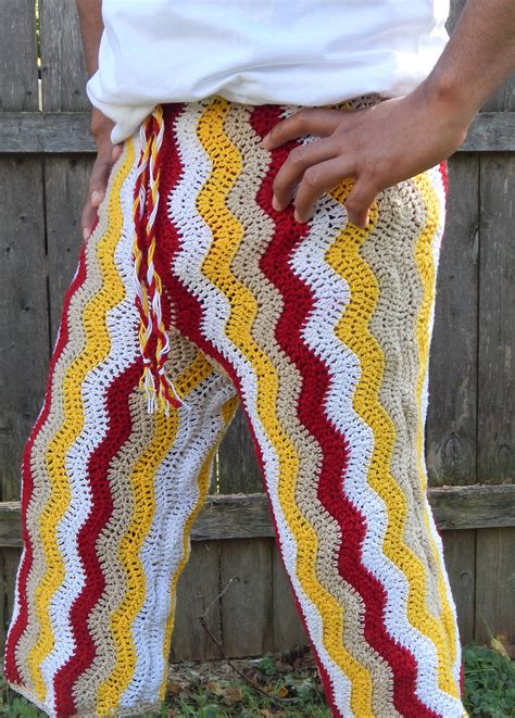 Ripple And Waves Men S Beach Shorts Crochet Pattern Mens Etsy