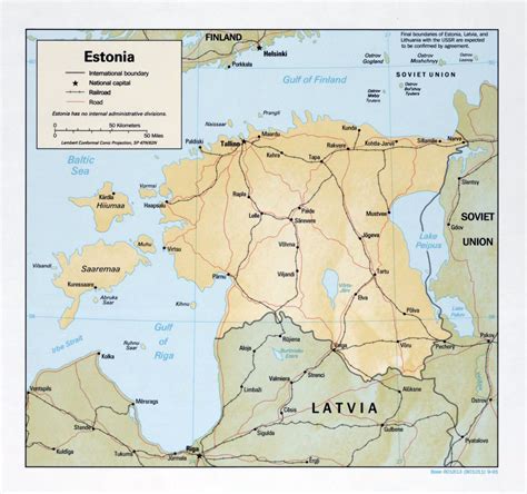 Political Map Of Estonia Images