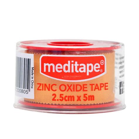 Meditape Zinc Oxide Tape 2 5cm X 5m MD751 Inish Pharmacy Ireland