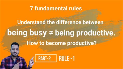 The Difference Between Being Busy Doesn’t Not Equal To Being Productive How To Become Productive