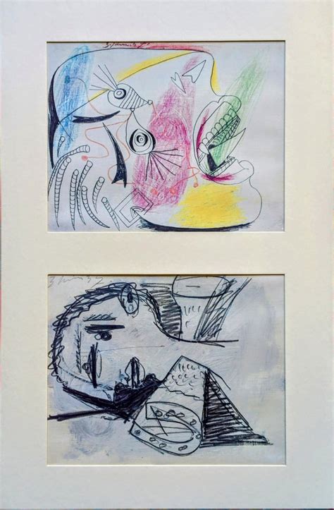 Pablo Picasso, Characters: Two Preparatory Sketches for Guernica ...