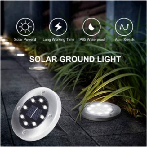 Led Solar Grondspot Set Van Stuks Tuinverlichting Op Zonne