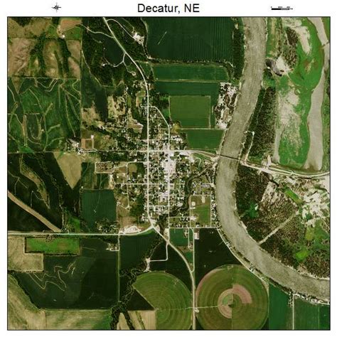 Aerial Photography Map of Decatur, NE Nebraska