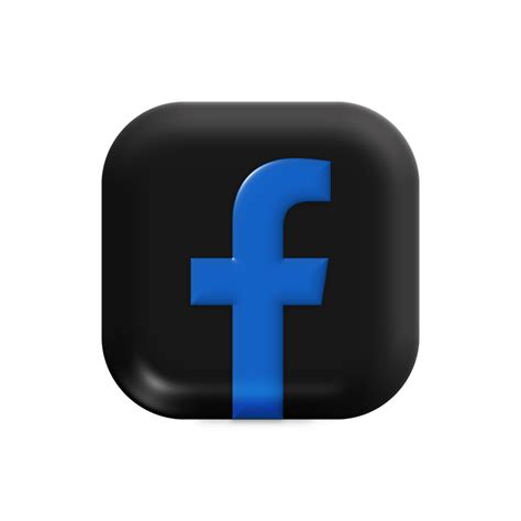 Facebook icon with blue and black color 42165793 PNG