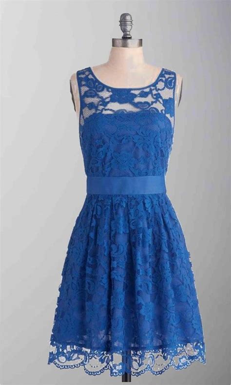 Blue Lace Short Bridesmaid Dress With Sash Ksp287 Ksp287 £8900 Cheap Prom Dresses Uk