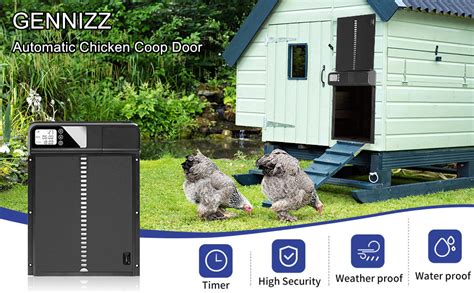 Amazon Gennizz Automatic Chicken Coop Door Battery Powered Full