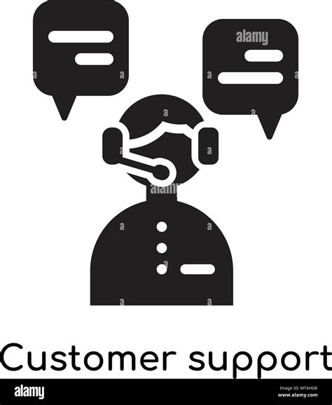 Customer Support Icon Isolated On White Background For Your Web And