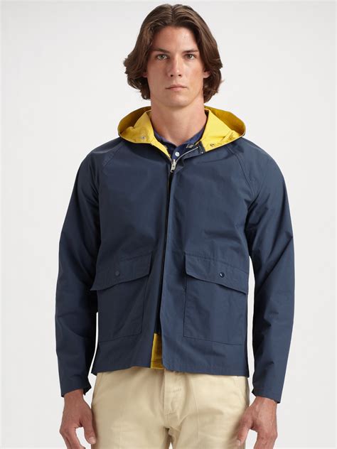 Lyst Gant Rugger Reversible Rain Jacket In Blue For Men