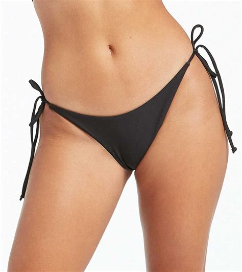 Volcom Simply Seamless Skimpy Bikini Bottom Black For Sale At