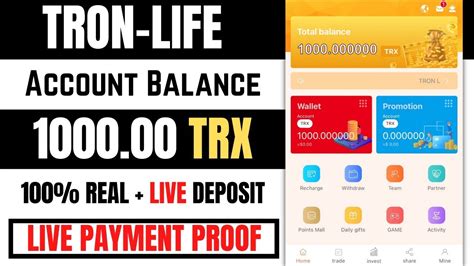 Tron Life Trx Project Review New Tron Mining Project Live