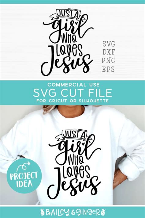 Christian Jesus Svg Just A Girl Who Loves Jesus