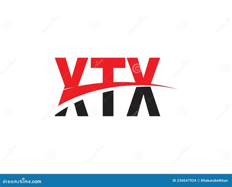 xtx letter initial logo design vector illustration stock vector