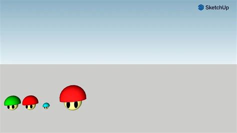 Mario Mushroom power-ups 3d model