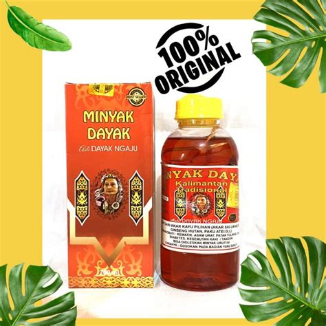 Jual Minyak Dayak Asli Kalimantan 200 Ml Shopee Indonesia