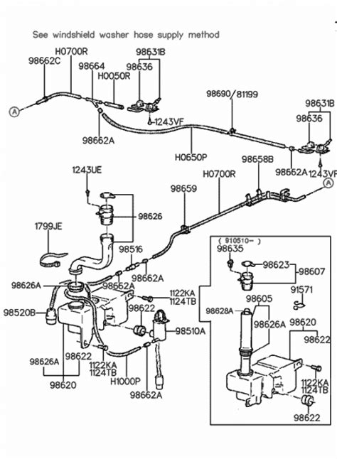 98630 33500 Genuine Hyundai Windshield Washer Reservoir Assembly