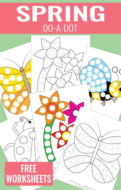 Spring Do A Dot Printables Easy Peasy Learners Do A Dot Dot Marker Activities Preschool Crafts