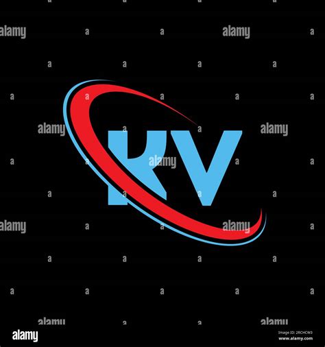 KV Logo KV Letter KV Letter Logo Design Initials KV Logo Linked With