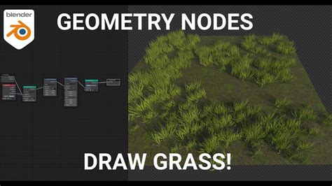 Blender Geometry Nodes Drawing Grass Youtube