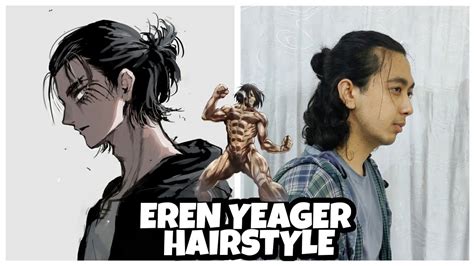 Trying Out Eren Yeager Hairstyle Eren Yeager Titan Hairstyle Tutorial