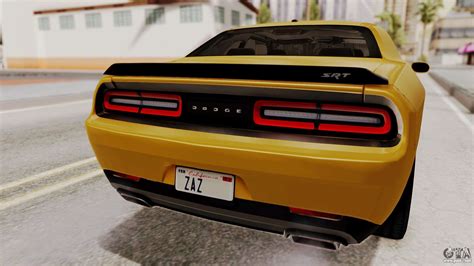 Dodge Challenger Srt Hellcat 2015 Ivf Pj For Gta San Andreas