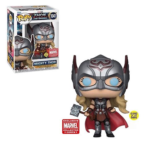 Funko Pop Thor Love And Thunder 1041 Mighty Thor Glows Game Games