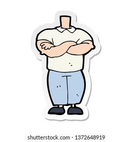 sticker cartoon body stock illustration  shutterstock