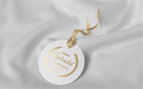 Free Lavish Round Tag Mockup (PSD) - Psfreebies