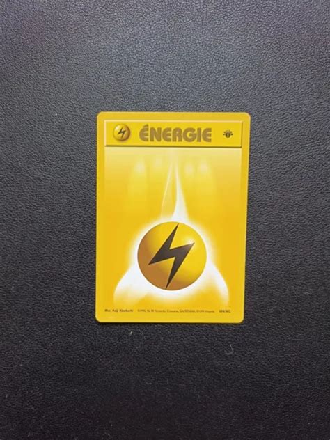 CARTE POKÉMON ENERGIE Électrique 100 102 Edition 1 Set de Base Wizards