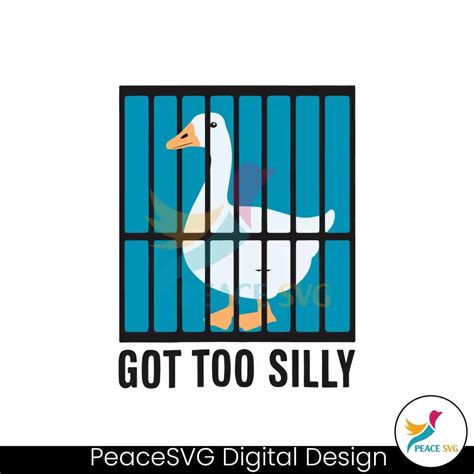 silly goose   silly funny meme svg digital  peace svg