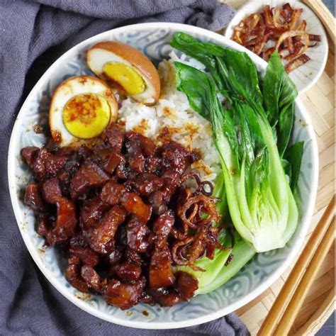 Lu Rou Fan (Taiwanese Pork Rice Bowl, 卤肉饭) - Red House Spice