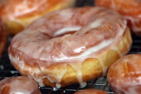 Fresh From The Fryer Vanilla Bean Glazed Raised Donuts Raised Donuts