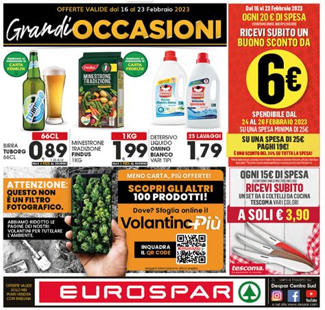 EUROSPAR VOLANTINO GRANDI OCCASIONI COSENZA PRIME