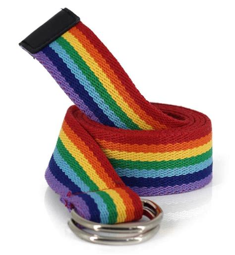 Rainbow T Belt Pride Belt Lgbtq Belt Rainbow Belt Pride Etsy