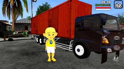 Upin Bawa Truk Kontener Terbang Oyanio Tv YouTube