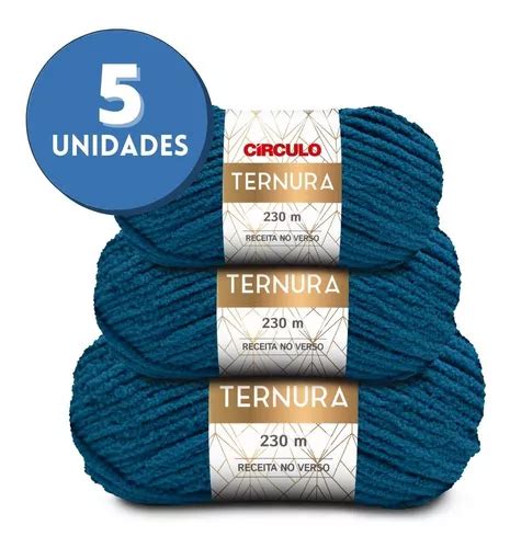 Kit 5 Lã Fio Ternura Círculo 100g 230m 5374 Arara Tricô Frete grátis