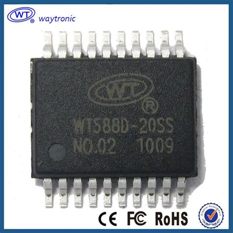 Free Shipping WT588D 20SS IC Voice Chip Module Sound Module Audio