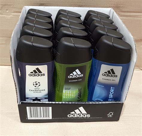 Adidas Pure Game 250 Ml Shower Gel And Adidas After Sport 250 Ml Shower