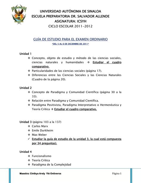 Guía de estudio para el examen semestral y oral PDF Descarga Gratuita